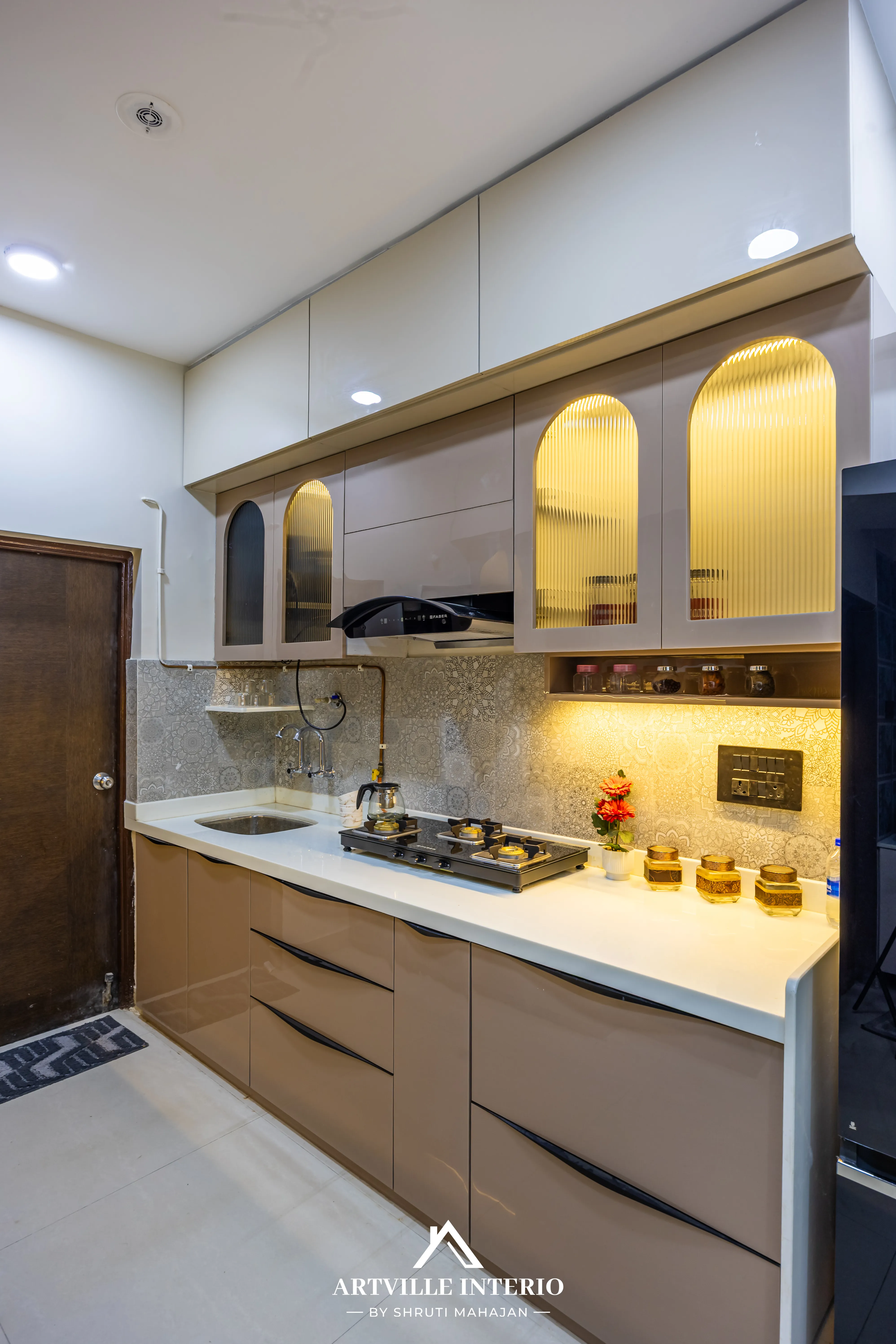 Sleek modular kitchen drawers and custom organizers for kitchen utensils