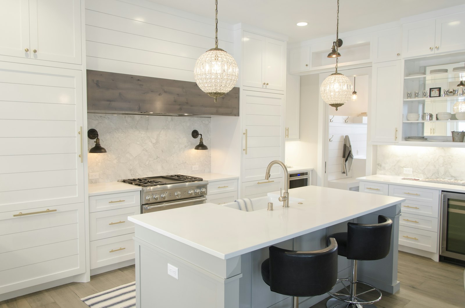 Interior design planning and moodboard